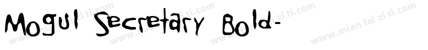 Mogul Secretary Bold字体转换